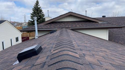 An old house with a new roof done in 2021 in Edmonton